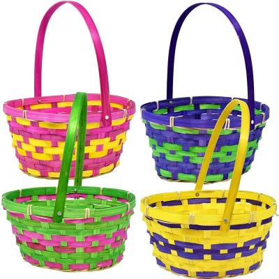 China Sustainable Cheap Wholesale Cotton Rope Oval Shape Woven Basket With Lid for sale