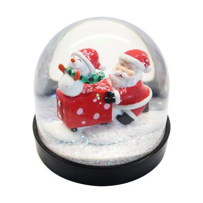 China Europe Plastic Art Design Christmas Water Globe For Crafts for sale