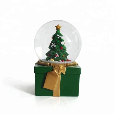 China Europe Factory Rectangle Christmas Tree Snow Globe for sale