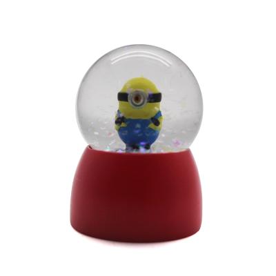 China Europe authorized brand audit glass water ball snow globe crystal subordinates for sale