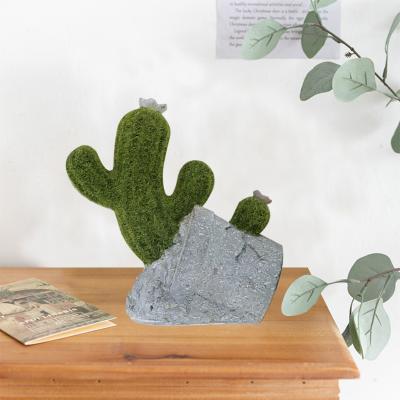 China Custom Home Decoration China Factory Resin Cactus Garden Decoration Indoor Ornament Figurine for sale