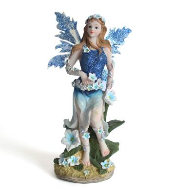 China Europe boutique standing flower fairy figurine for home decoration for sale