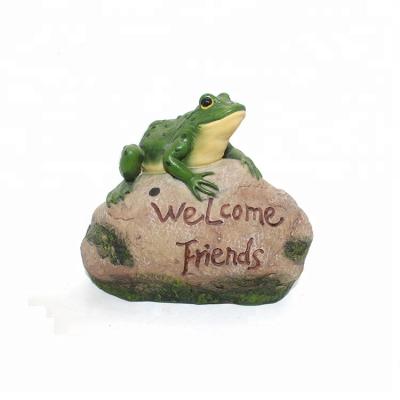 China Europe Zen Garden Drifting Frogs Garden Funny Garden Frog Statues for sale