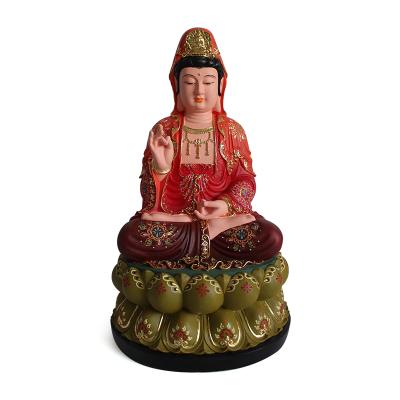 China Asia Religious Resin Crafts Sitting Meditation Buddha Statue For Table Decor for sale