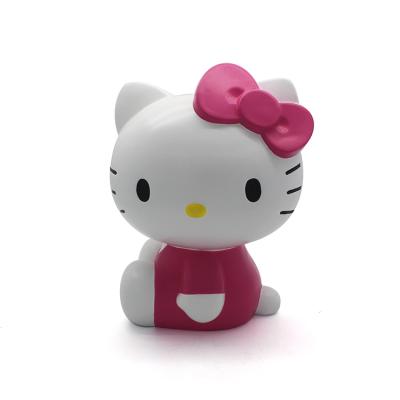 China Promotional custom gifts/toys home decoration pink kitty hello coin bank savings meney box for girl for sale