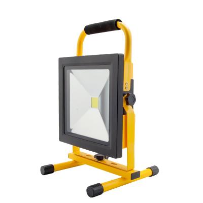 China Rechargeable led sports stadiums outdoor flood light 50W UV led warning light with bracket for sale