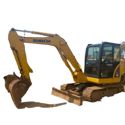 China Construction worksÂ   used K0MATSU mini backhoe excavator PC56 PC56-7 excavator second hand PC56 with good condition for sale