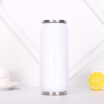 China Sublimation Viable Blank Double Wall Vacuum Cola Jar Can 350ml/500ml Stainless Steel Tumbler With Custom Printing for sale