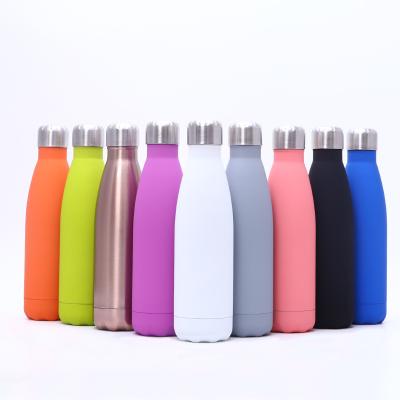 China Sustainable Wholesale Eco Friendly Insulated White Double Wall Stainless Steel Vacuum Sublimation Water Bottle With Custom Logo for sale