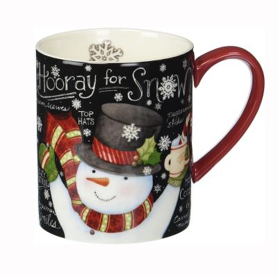 China Cute Christmas Gift Souvenir Christmas Souvenir Factory Supply Cute Ceramic Coffee Cups Mugs for sale