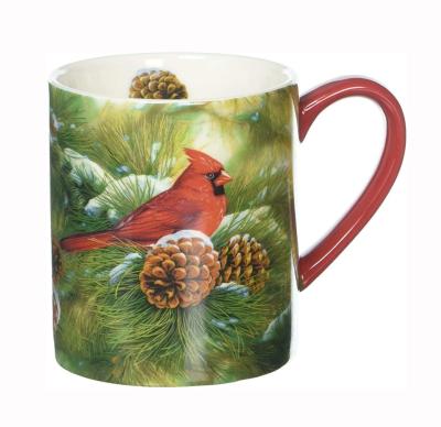 China Viable Wholesale Printing Christmas Coffee Mug Ceramic Decal Full Creative Mug for sale