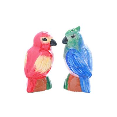 China Viable Promotional Ceramic Birds Of Love Salt And Pepper Shaker Sets Kitchenware for sale