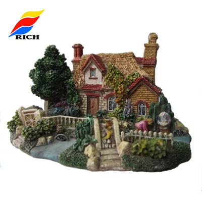 China Europe Resin Wholesale Tourist Souvenir Miniature Building House for sale