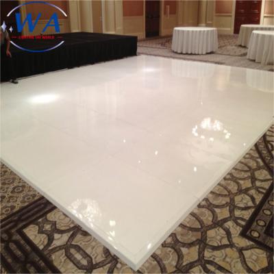 China Plywood Event Easy Install Temporary Unique Acrylic Outdoor Black And White Dance Floor For Wedding Ball Event for sale