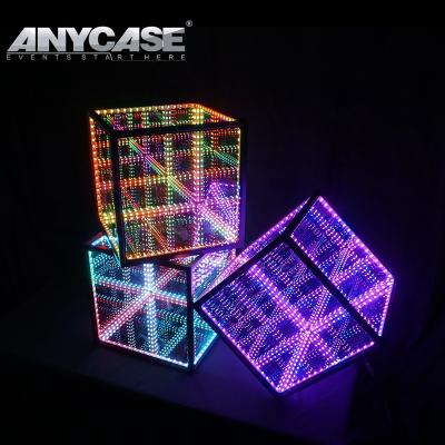 China Warm Cube Light Fairy Lights Battery Operate Plaza Street Decorative Christmas Lights Led Table Light for sale