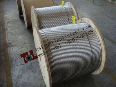 China 1.4401 1x19 6mm Stainless Steel Wire Rope Net Weight 180 kgs per 1000m for sale