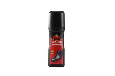 China Premium Black Liquid Shoe Polish 75 Ml / 2.46 Fl. Oz. Instant Instant Leather Wax With Sponge Applicator Included for sale