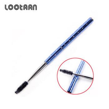 China Other 2021 Custom Logo Metal Handle Retractable Mascara Wands Eyelash Extension Brush for sale