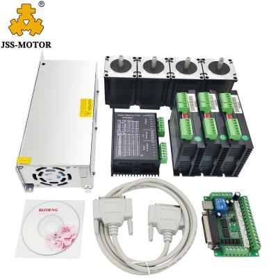 China Nema23 3Nm Controller DM556D Stepper Motor 4 Axis Motor Driver with Power Supply for CNC Kit 57HS56-3004 for sale