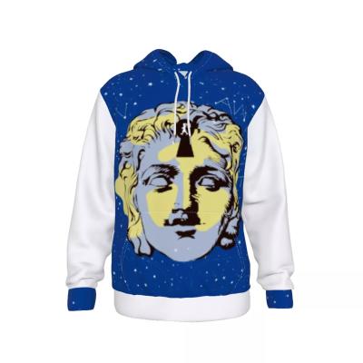 China Drop Shipping Apparel Women Raglan Sleeve 100% Cotton 3D Hoodies QUICK DRY Custom Printing Blue Drop Shoulder Men Pullover Hoodie for sale