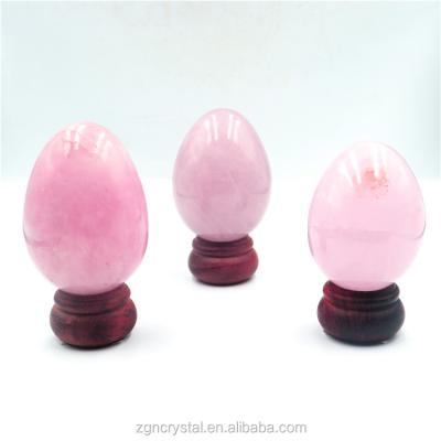 China Europe Bulk Wholesale Polished Rose Quartz Yoni Egg Healing Massage For Women for sale