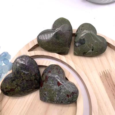 China China Top Selling Palm Healing Stone Dragon Blood Stone Heart For Spiritual Mediation for sale