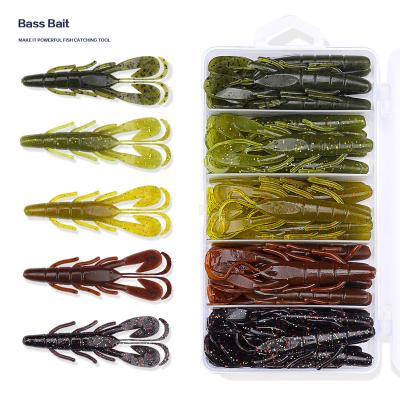 China Mini Craw Baits, Shrimp Baits, Creature Baits, 50pcs Bass Fishing Lures 4.2in - Soft Lures Fishing Baits for sale