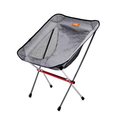 China Ultralight Ultralight Low Back Moon Chair Lightweight Aluminum Outdoor Camping Fishing Folding Chair for sale