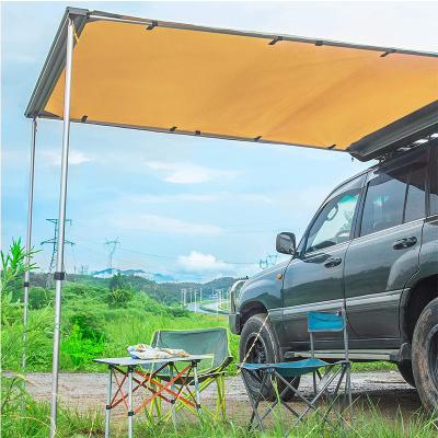 China Shade Khaki OUTDOOR 2*2.5m Car Side Awning Sunshade Tent Tarp For Offroad Camping SUV Trailer Gear Awning for sale