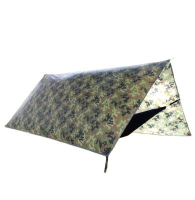 China Four-corner Outdoor Multifunctional Camouflage Canopy Ultralight Sunscreen Windproof Canopy for sale