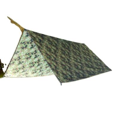 China Four-corner Outdoor Multifunctional Camouflage Awning Ultralight Waterproof Sunscreen Canopy for sale