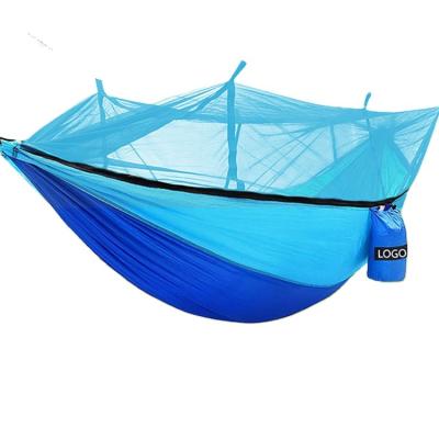 China Sokeface 210T Comfortable Nylon Anti-mosquito Hammock Portable Single Lightweight Mosquito Net Hammock for sale