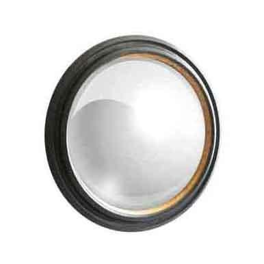 China Convex mirror Mirrors decor  wall round wood frame rusty black with gold  Luxury  vintage convex mirror  Customization for  home  daily  life for sale