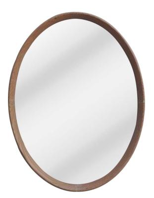 China Nodic style Nodic Style High Quality Most Popular  Natural Oak  Material Frame With Flat Mirror Decor Wall For Home  Decoration Customized for sale