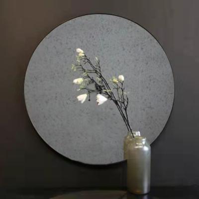 China Contemporary Mirror round wall mirror decoration contemporary metal frame  matt black  Luxury Contemporary  Customization for home daily life for sale