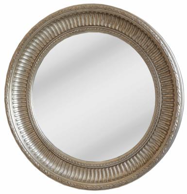 China Contemporary Mirror round wall mirror  decoration classic wood  frame  country silver  Luxury contemporary  Customization for home daily life for sale