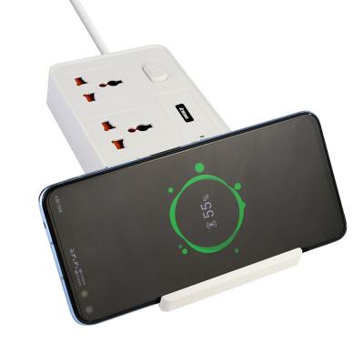 China Wireless Charger Us Usb Wireless Mobile Phone Charger Piug Multi-in-One Extension Cord Multiple Outlets Smart Home Plug Socket With Usb Charging for sale