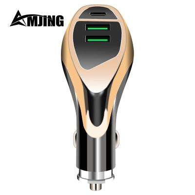 China Premium Quality Safety PD Dual USB Car Charger 12v 24v 12v 24v Smart Car Charger for sale