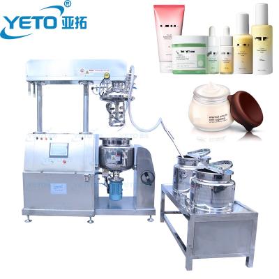 China YETO-50L Machine Vacuum Homogenizer Blender Cosmetics Machinery Emulsifying Production Line Vacuum Cosmetic Cream Emulsifier Equipment for for sale