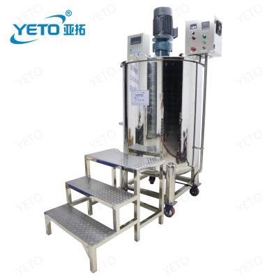 China Stainless Steel Tank Chocolate Equipment Liquid Soap Shampoo Toothpaste Body Cream Gel Blender Cosmetic Mixing Machine for sale