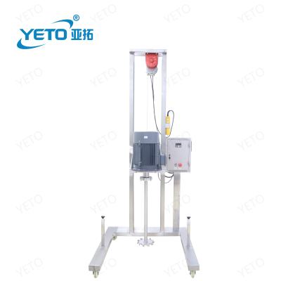 China High Speed ​​Batch Disperser Liquid Dye Dye Dissolver Liquid Moving Electric Lifting Chemical Dissolving Stirring Mixer Machine for sale