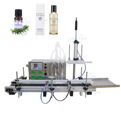 China oral cosmetic equipment 4 head food scale pump automatic liquor bottle liquid soap filling machine magnetic transmission for sale