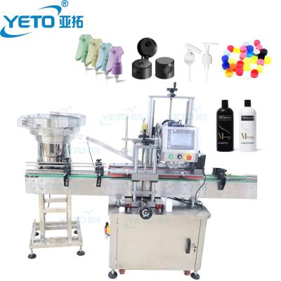 China Hign Speed ​​YETO-Fully Automatic Cosmetics Cap Machine Bottle Screw Capping Machine Caps Sealing Machine For Pet Bottle Capper for sale