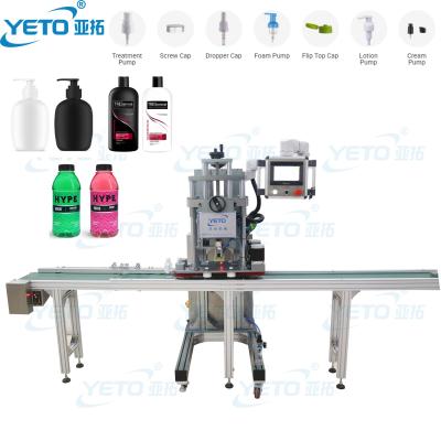 China Twistless Conveyor Belt YETO-Automatic Hign Speed ​​Off Capping Machine Close Capsule Closing Machine Sealing for sale