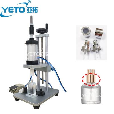 China Food Perfume Press Machine Manual Collar Ring Pressing Machine Perfume Bottle Sealing Capping Machine for sale