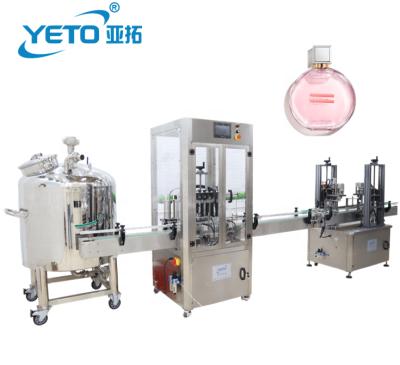 China Automachine 30ml 50ml 100ml Full Automatic Liquid Bottle Filler Perfume Production Crimping Capping Packaging Packaging for sale