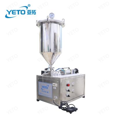 China Professional Pneumatic Semi Automatic Food Stainless Steel Pressure Cream Nail Polish Mascara Tube Filling Machine for sale