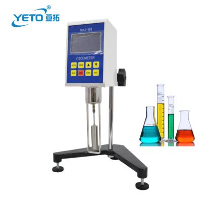 China NDJ-8S Easy Operation Laboratory Digital Viscometer Small Scale Lab Viscometer Turning Price Paint Pigment Chemical Cosmetic Cream for sale