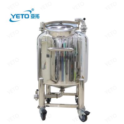 China Stainless Steel Medical Sanitary High Grade Sanitary Water Chemical Alcohol Shampoo Liquid Soap Storage Equipment Sealed Tank for sale