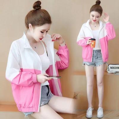 China Anti-pilling 2023 new foreign air thin anti-ultraviolet sunscreen breathable clothing printed short air-conditioned shirt coat lady for sale